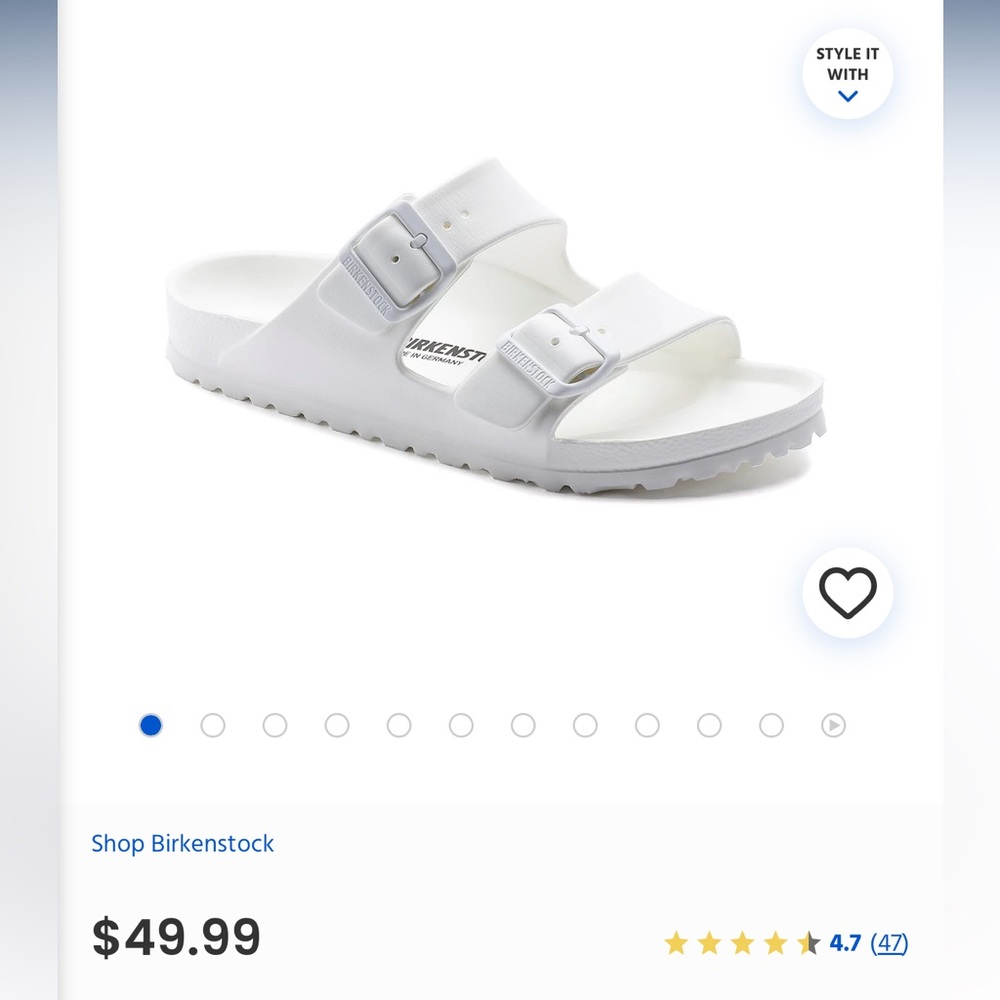 White Burkinstocks